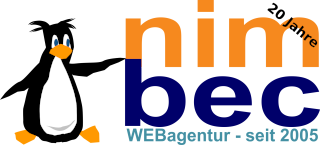 Darstellung Logo der WEBagentur nimbec Saarbrücken